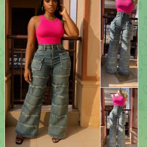 Pleated jean