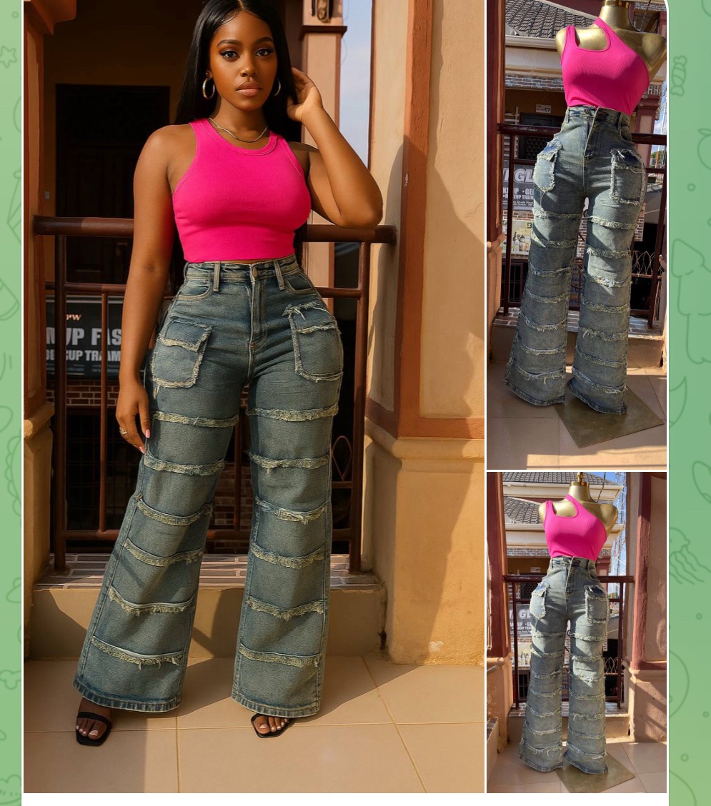 Pleated jean