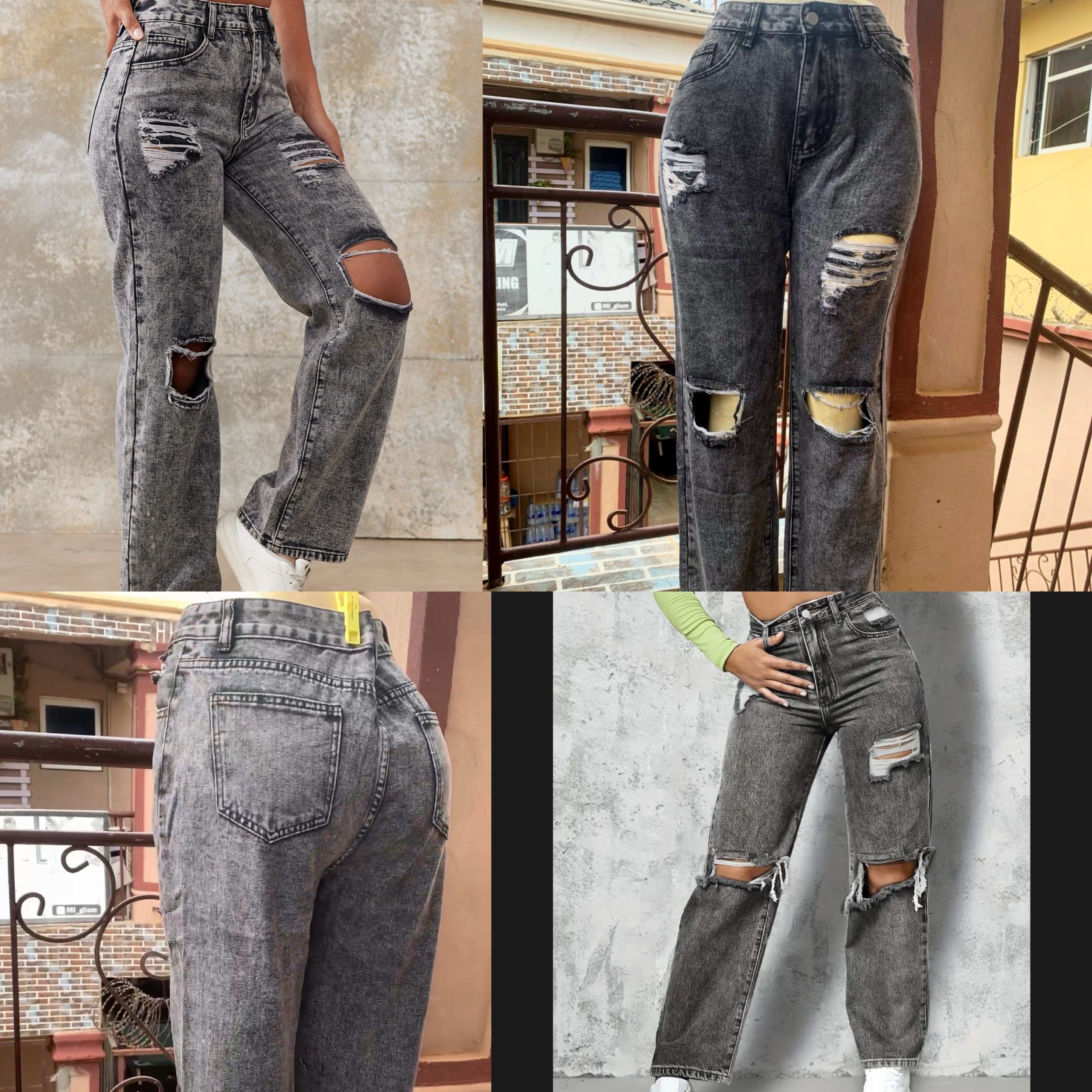 Stone wash jean 5pcs per set