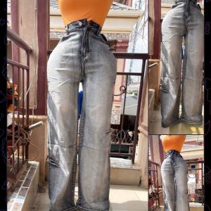Classy plain jean 5pcs set