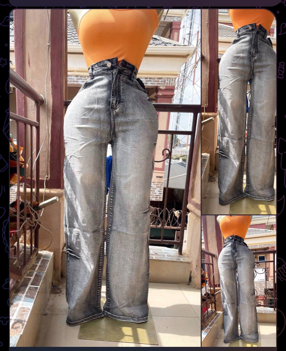 Classy plain jean 5pcs set