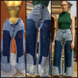 Dot baggy jean 5pcs per set