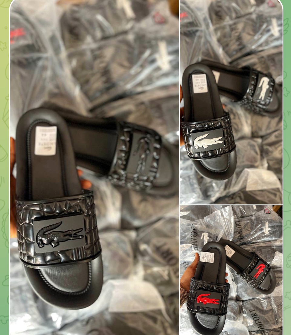 Lacoste 🐊🐊🐊 men slide 3pcs per set