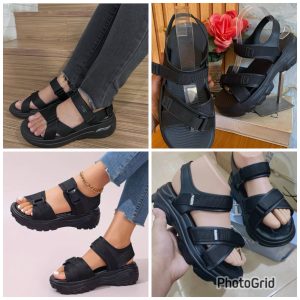 Ladies wedge sandal 3pcs set