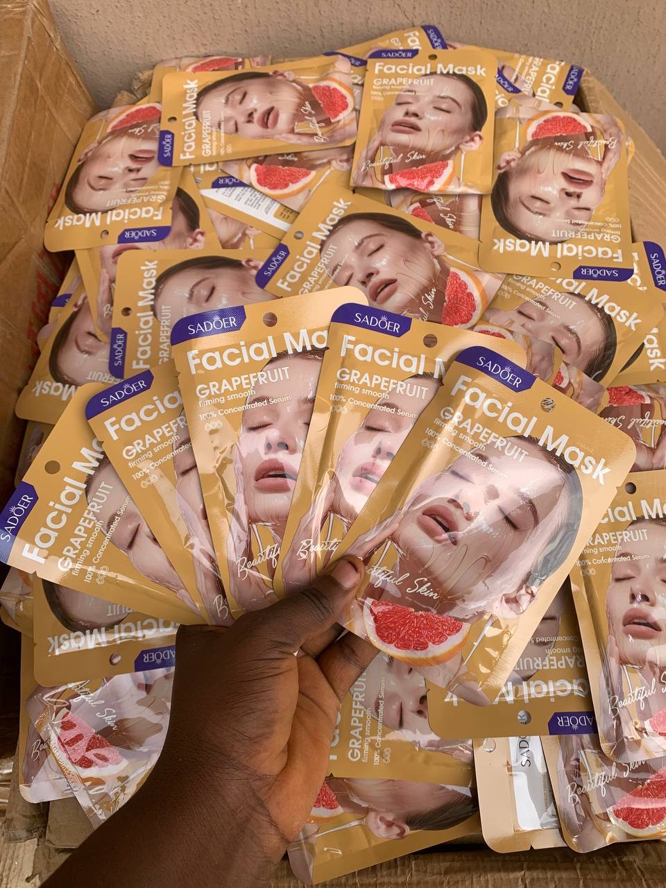 Grapefruit face mask 90pcs carton