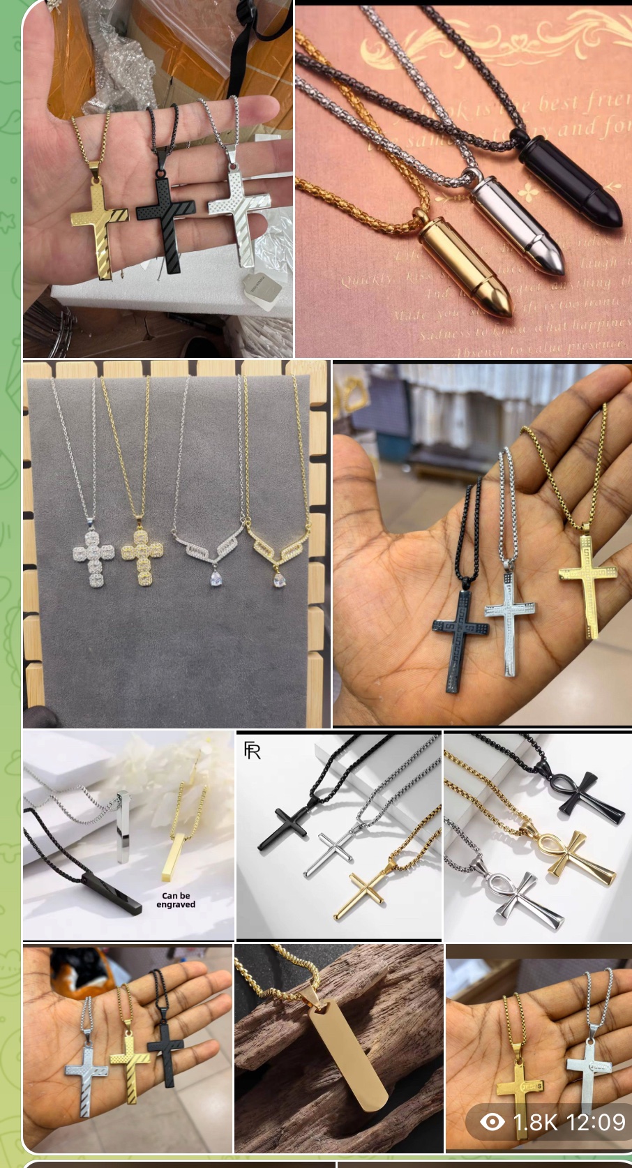 Chin and pendant 5pcs