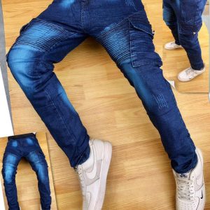 Men mass blue Jean 5pcs set