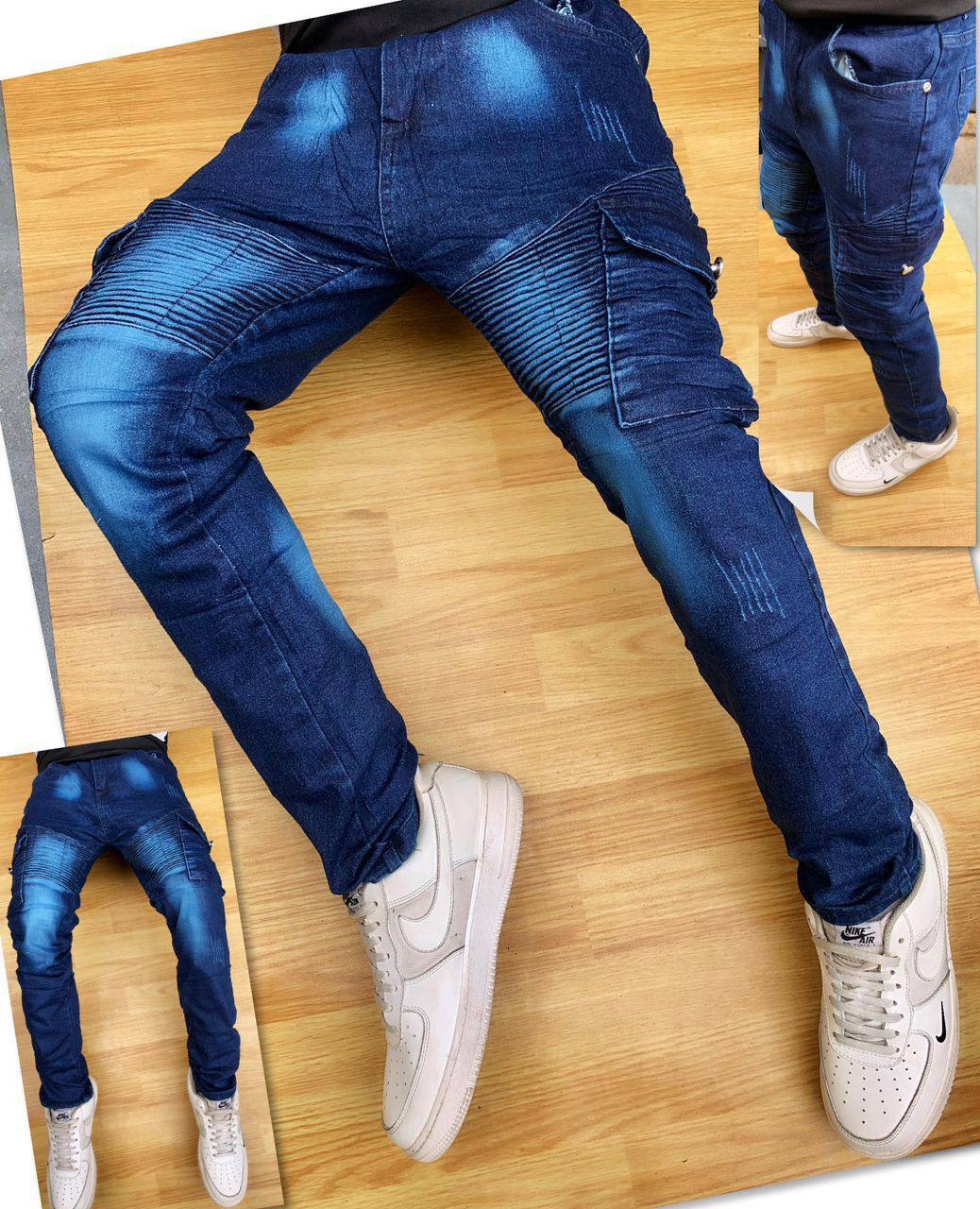 Men mass blue Jean 5pcs set