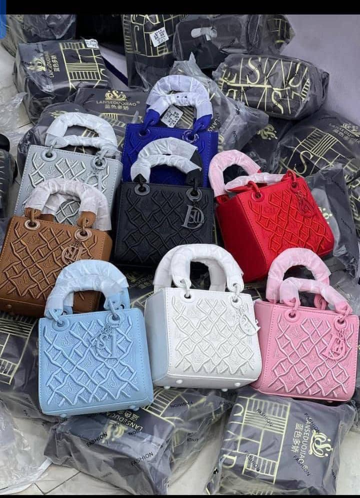 DIor scarfed bag