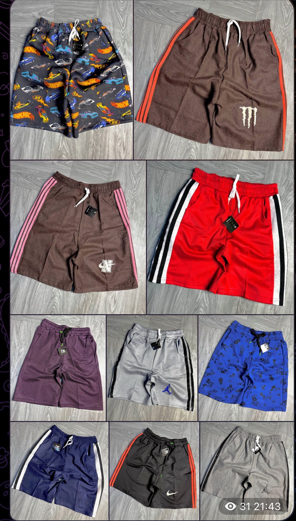 Men knicker short 5pcs set