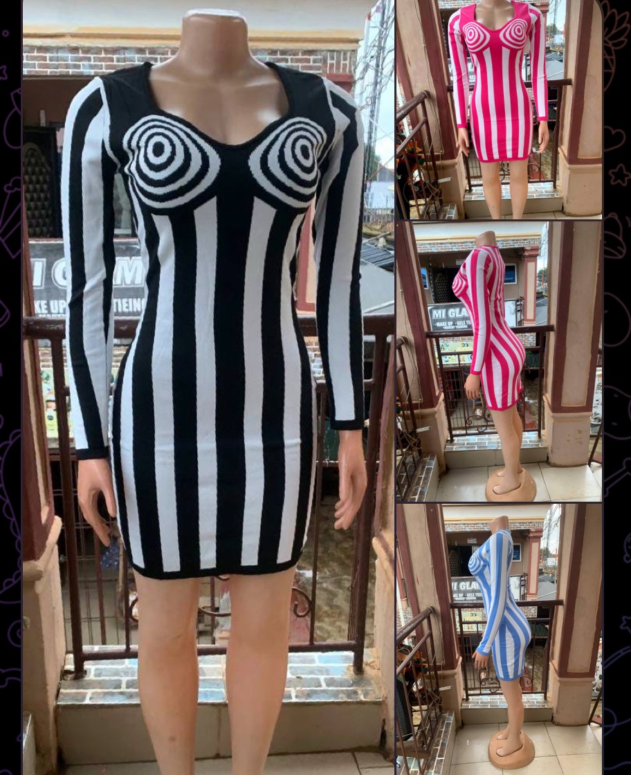 Spiral cup gown 3pcs set