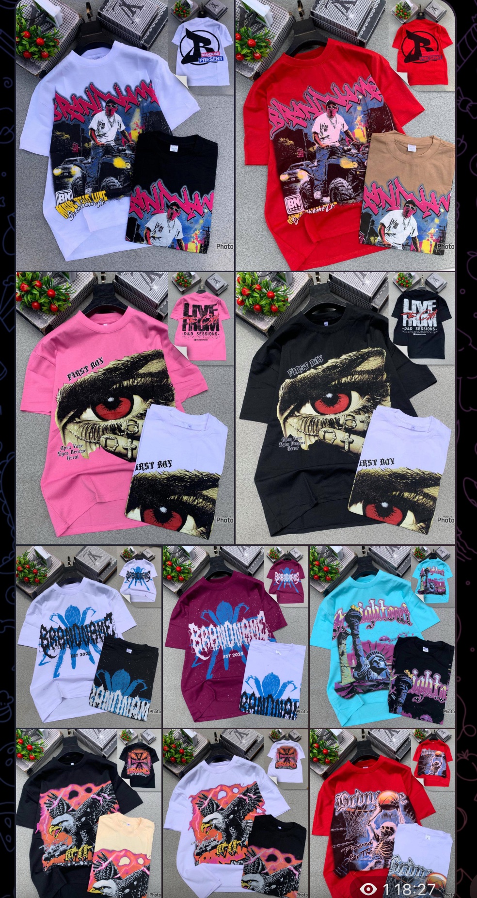 Graphic bold tees 10pcs