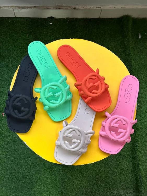 Gucci jelly slide 3pcs set