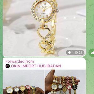 Shell chain wristwatch 5pcs