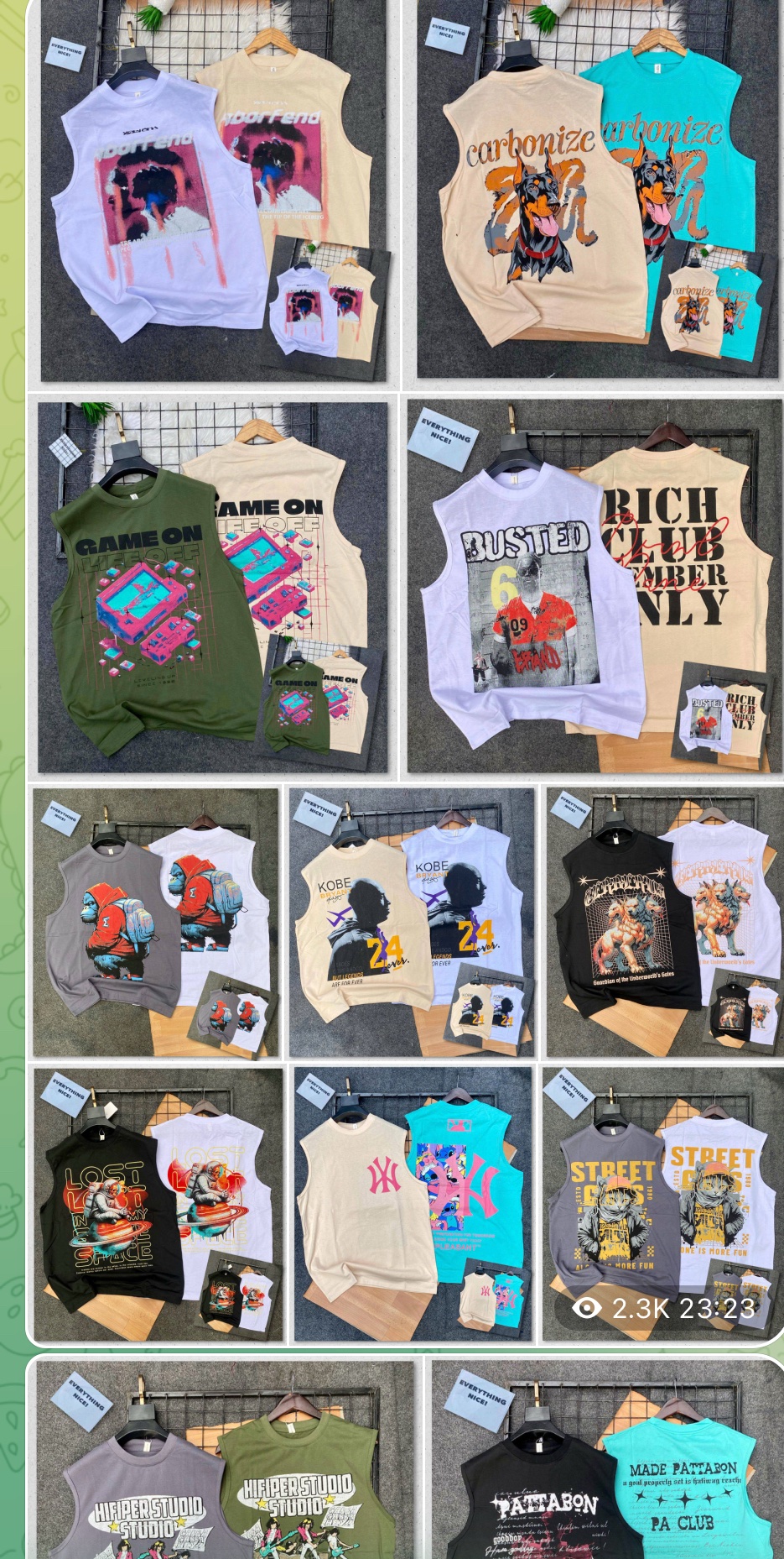 Armless roundneck 5pcs set