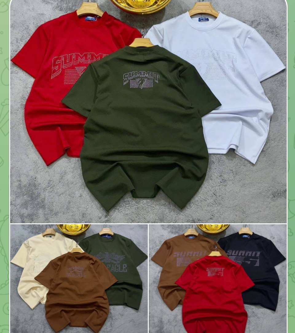 Stoned roundneck 5pcs