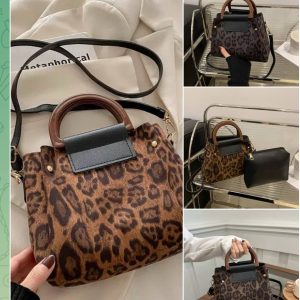 Cheetah bag with purse 3pcs set