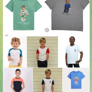 Children round neck 5pcs