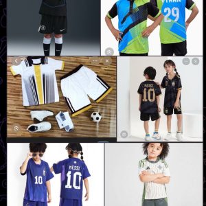 Children Jesery up and down 5pcs set