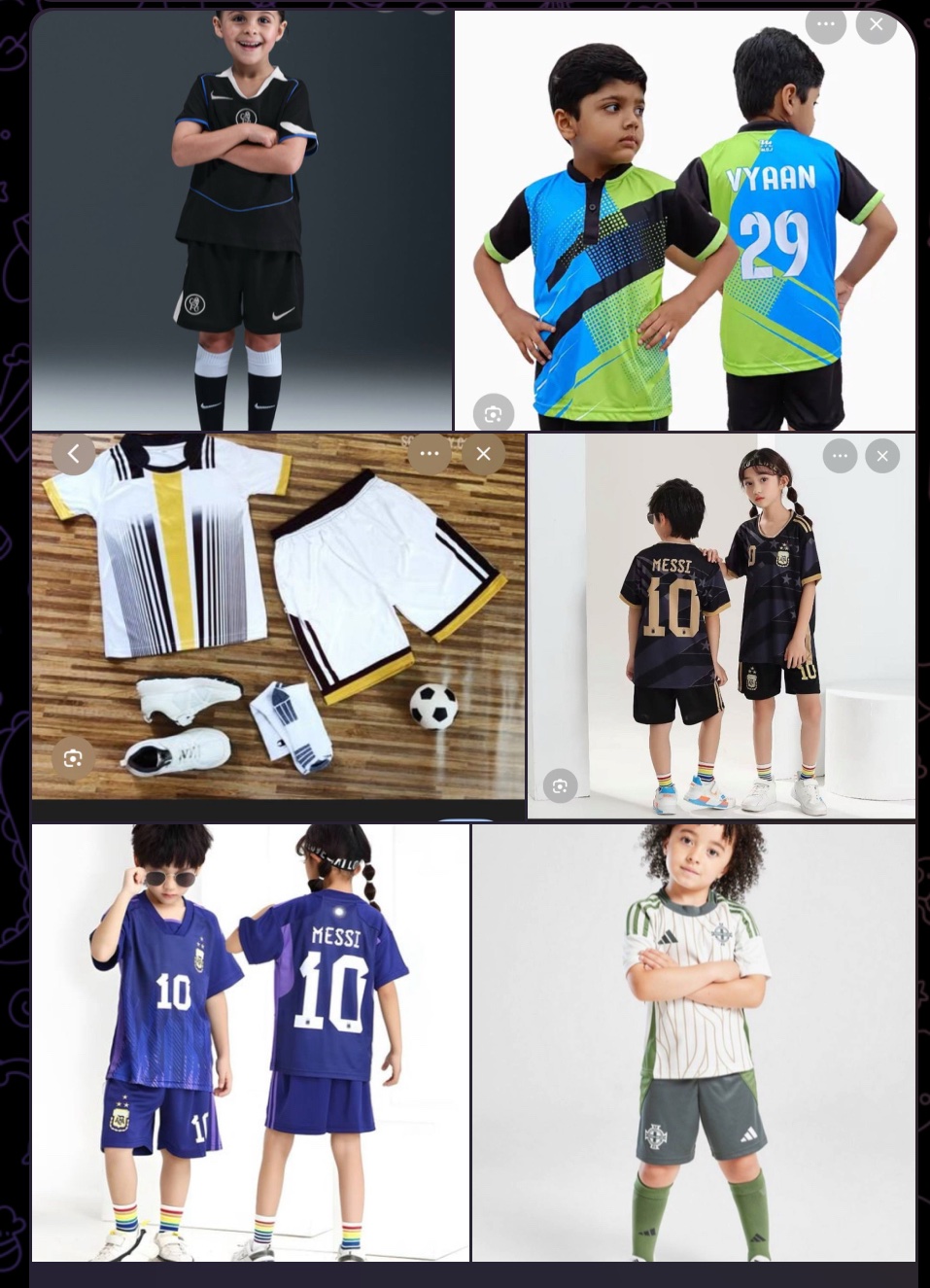 Children Jesery up and down 5pcs set