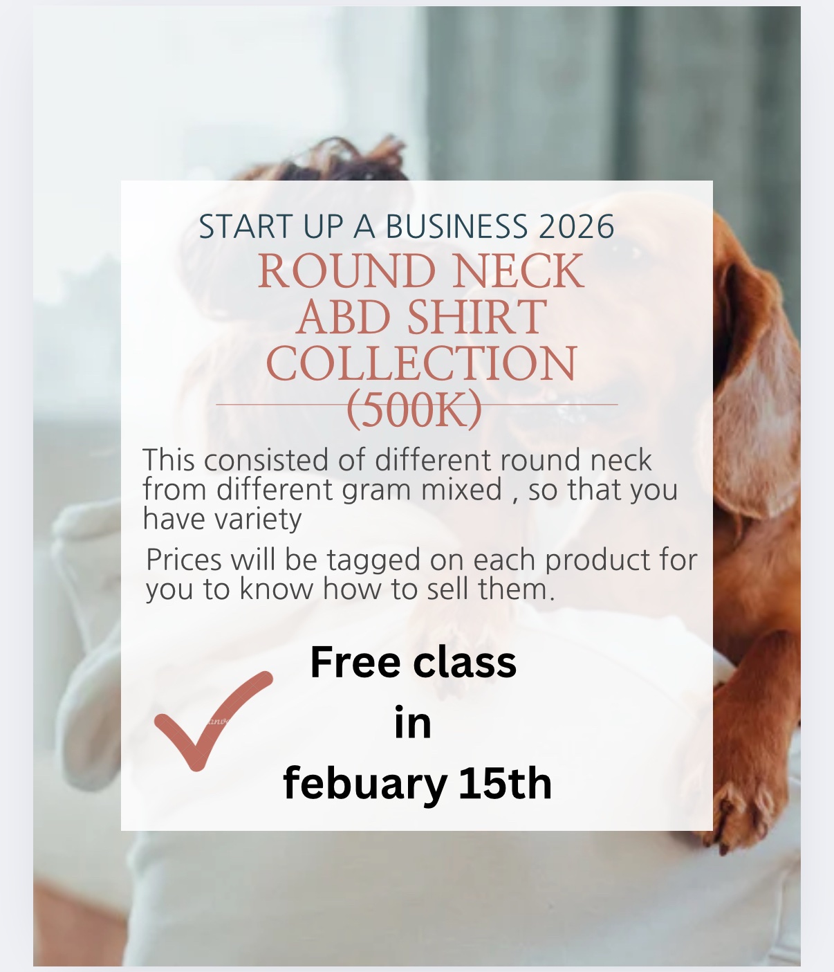 Round neck mix collection +free class with okin