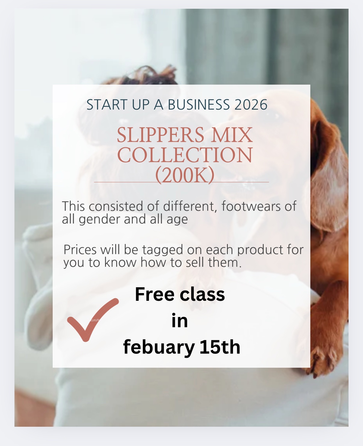 Slippers mix + free class