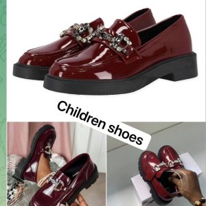 Burgundy Gucci shoe (children ) 2pcs