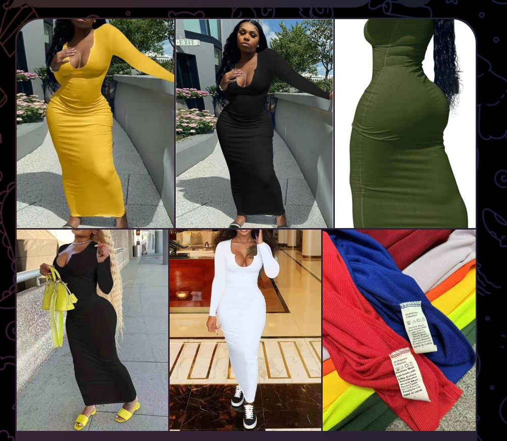 V long Ladies gown 3pcs