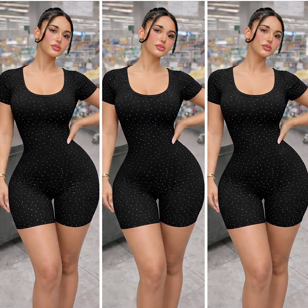 Glitter jumpsuit 2pcs  set