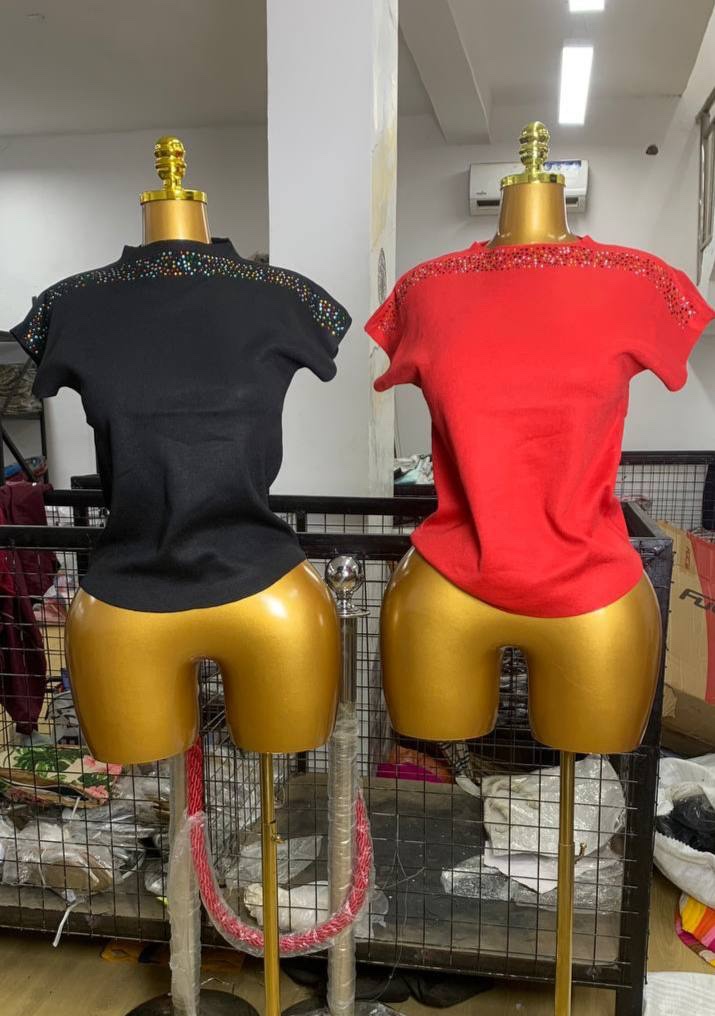 Stoned basic tops 3pcs